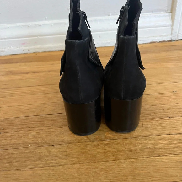 Anthropologie Bruno Premi Suede and Leather Heeled Ankle Boots | US 8.5 / EU 39 - Picture 7 of 9